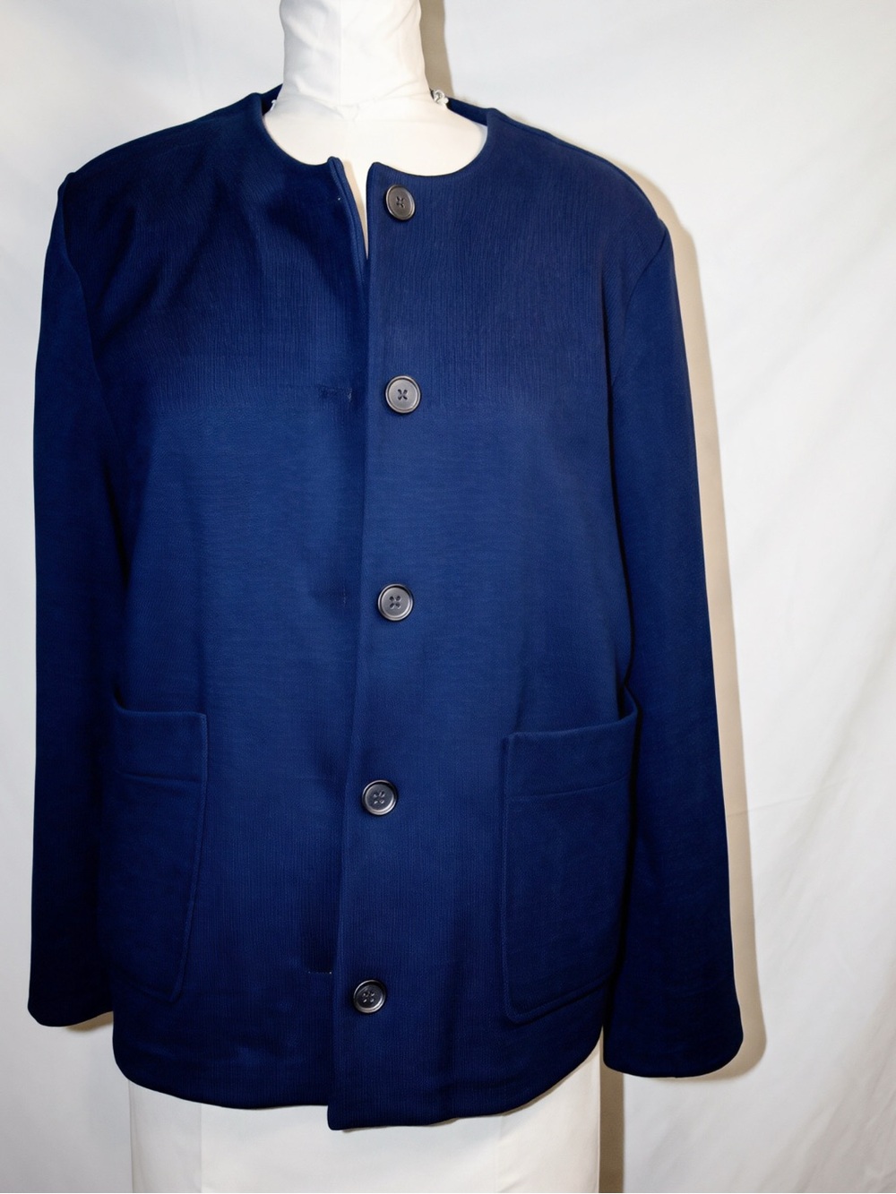 Banana Republic ladies Navy Button-Front Pea Coat